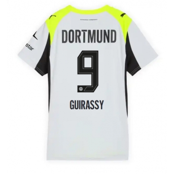 Borussia Dortmund Serhou Guirassy #9 Maglia Gara Trasferta Repliche 2025-26 Donna Maniche Corte